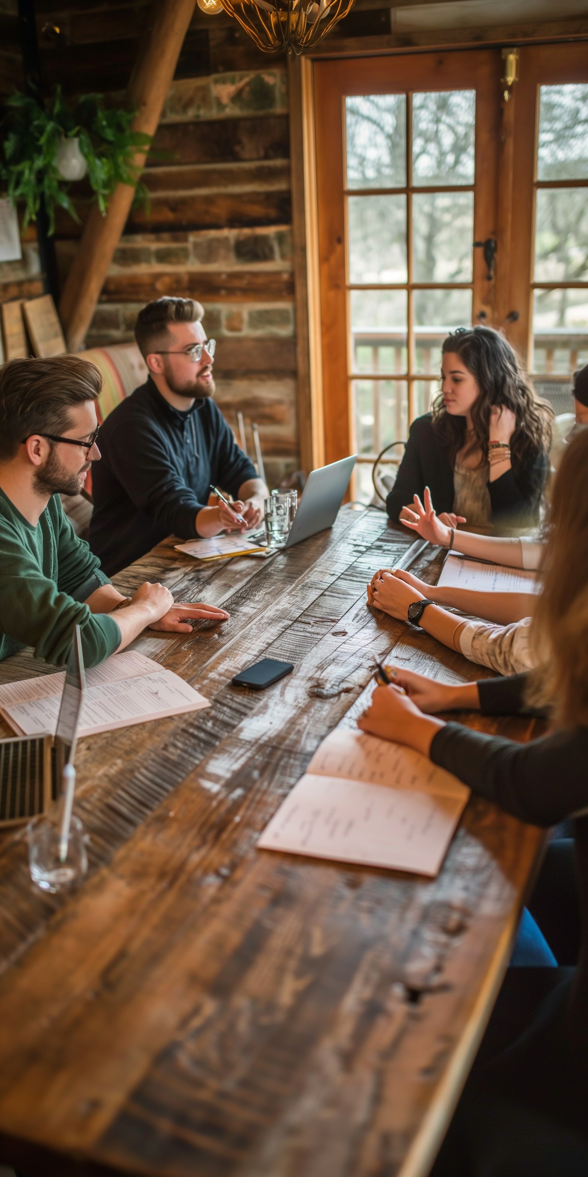 faq image with people at a table